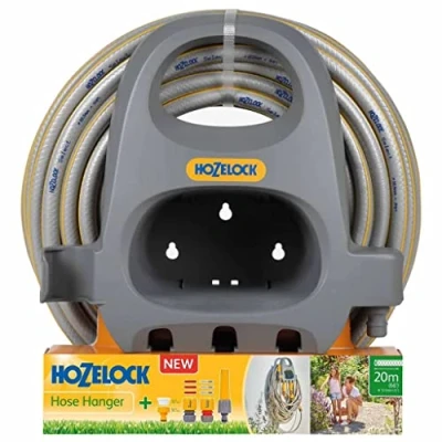 Image of Hozelock Hose Hanger with 30m &amp; Fittings Set