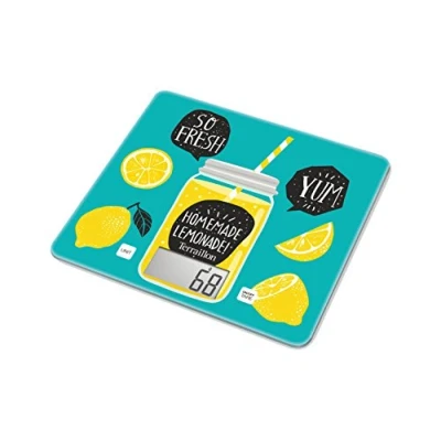 Image of Terraillon T1040 Detox Kitchen Scales Ultra Thin 3 kg Capacity Green Lemonade