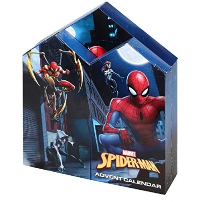 Image of Templar Spiderman Advent Calendar Creative Art &amp; Craft Stationery Set Kids Xmas Christmas Countdown Fun, Multicoloured