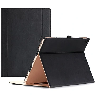 Image of ProCase for iPad Pro 12.9 Inch 2017/2015 Old Model Case Premium PU Leather Folio Cover, (1st / 2nd Generation) Black