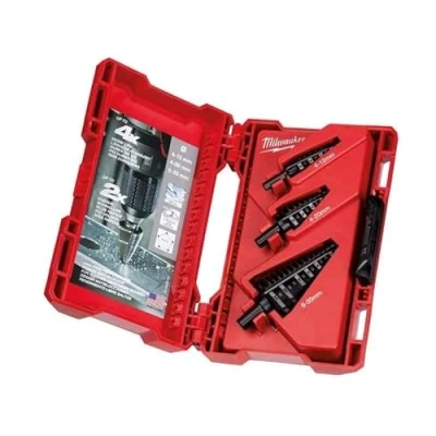 Image of Milwaukee 3PC Step Drill Set (4 12, 4 20, 6 35mm)
