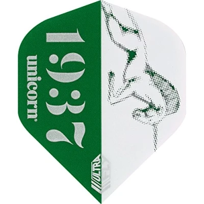 Image of Unicorn UltraFly Dart Flights Icon Blue Design Big Wing Shape Ultra Durable 100 Micron Polyester PET