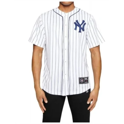 Image of Fanatics New York Yankees MLB Supporters Mesh Jersey Shirt M White