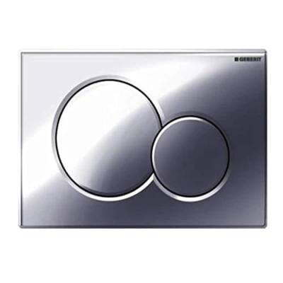 Image of Geberit 115.770.21.5 Sigma01 Dual Flush Push Button Plate, Gloss Chrome