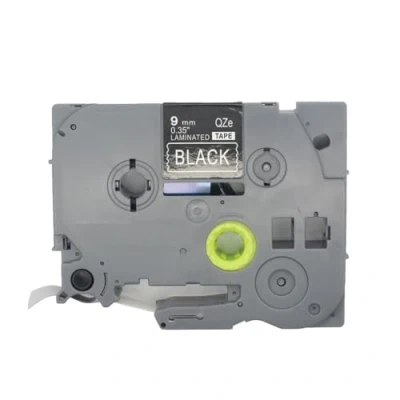 Image of BROVACS 1 Pack White on Black Laminated Label Tape Compatible for Brother P Touch Printer TZ 325 TZe 9mm 3/8&quot; OPA4325