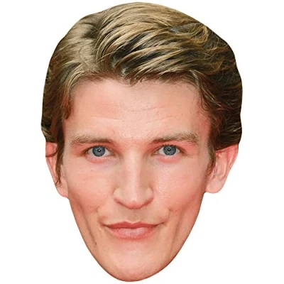 Image of Ewan Mitchell (Smile) Celebrity Mask, Flat Card Face, Fancy Dress Mask