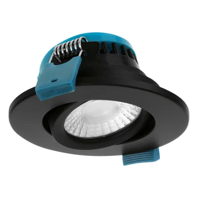 Image of Phoebe LED Firesafe Tiltable Downlight 4W/6W/8W Dimmable CCT Multi Wattage Black