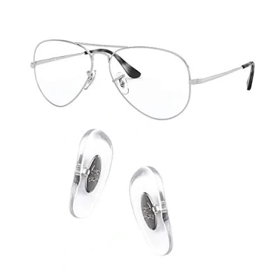 Image of HiCycle2 17mm Clip on Replacement Nose Pad for Ray Ban Aviator RB3025 Sunglasses Repair kit Parts (silver)