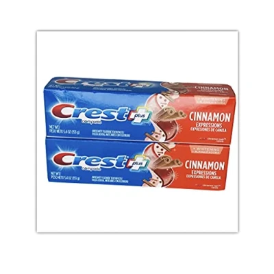 Image of Crest Plus Complete + Whitening Cinnamon Rush Expressions 5.4 oz 2 Boxes
