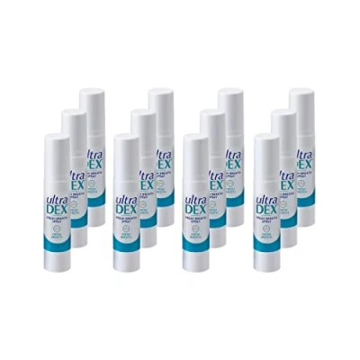 Image of UltraDEX Fresh Breath Oral Spray 12 X 9 ml, White, ml (Pack of 12)