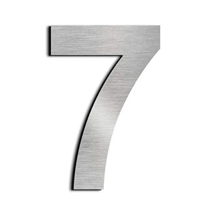 Image of nanlyiau House numbers door Stainless Steel number Made of Solid 304 Floating Appearance in Easy to Install 6in/15.3cm(7)