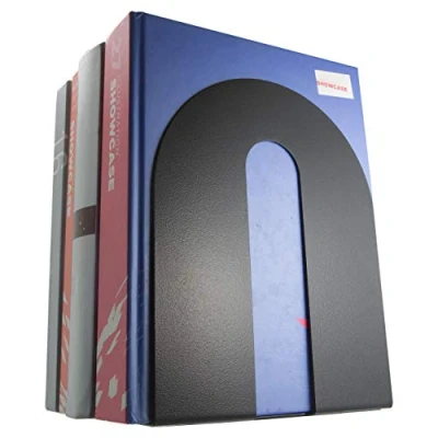 Image of Officemate Heavy Duty Magnetic Bookends, Pair, Black (93186)