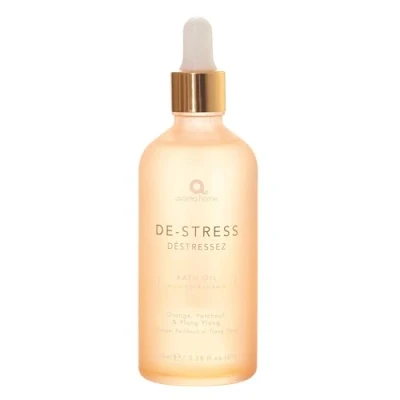 Image of Aroma Home De Stress Bath Oil Orange, Patchouli and Ylang Essential Oils