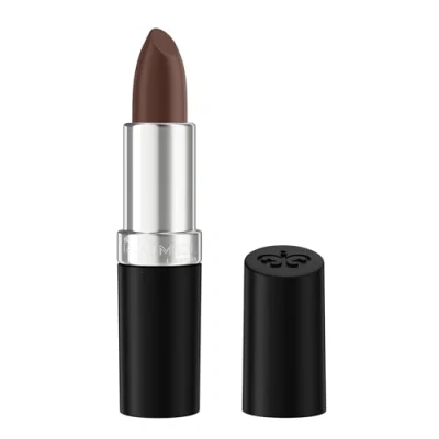 Image of Rimmel Lasting Finish Lipstick 330 Cappuccino Kissed, Creamy Satin Finish, Long 8 HR Wear, Comfortable Formula, Rich Pigment