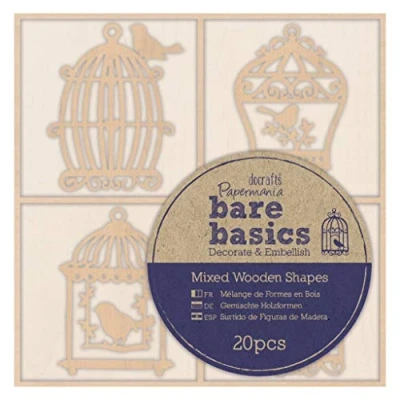 Image of Bare Basics PMA 174693 Wooden Embellishments, Natural