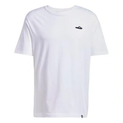 Image of adidas Men&#039;s Lounge Slide Graphic T Shirt, White, XXL