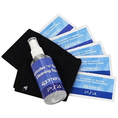 Image of Playstation 4 Officially Licensed Controller &#039;N&#039; System Cleaning Kit also for PS4, PS3, Xbox One, 360, Nintendo Wii U
