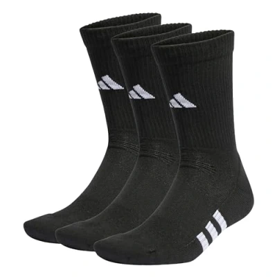Image of adidas Performance Cushioned CREW 3 Pairs Sports socks, Size: 10 11.5K, Black