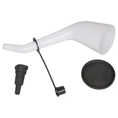 Image of Lisle 18232 Offset Funnel with Cap &amp; Lid Black