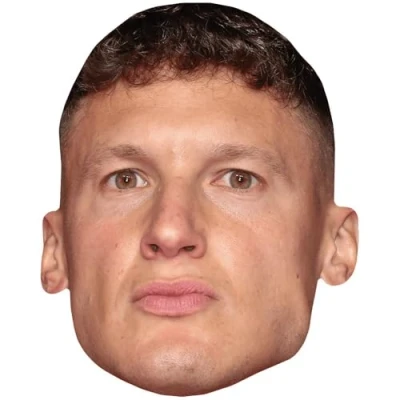 Image of Matt Morsia (Serious) Celebrity Mask, Flat Card Face, Fancy Dress Mask