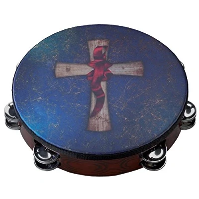 Image of Remo TA 3010 81 SD050 Gospel Church Crosswind Blue Tambourine