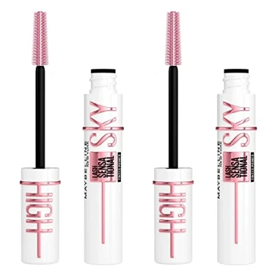 Image of Maybelline New York Sky High Lash Sensational Lengthening and Volumising Primer with Flexible Brush Black Colour Also Suitable for Sensitive Eyes 2 Cosmetics