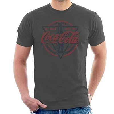 Image of Coca Cola Delicious and Refreshing Men&#039;s T Shirt Charcoal
