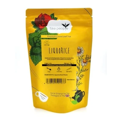 Image of Tea People Liquorice 75g Retail Pack (35 cups) Caffeine Free Herbal 100% Natural