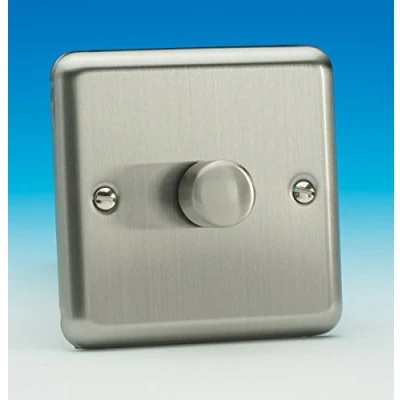 Image of Varilight Classic Vpro 1G Dimmer, Brushed Matt Chrome, JSP401 by