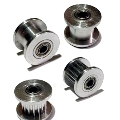 Image of 3D Printer GT2 Idler Pulley, Toothed and Smooth 3mm Bore for 6mm wide belt (Smooth)