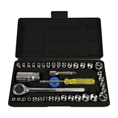 Image of 40 Piece Ratchet Socket Set Metric and Imperial with Storage Case