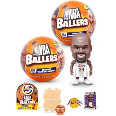 Image of 5 SURPRISE NBA Ballers, Series 2, ZURU Unboxing Boys Basketball Collectible (2 capsules)