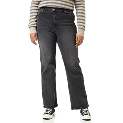 Image of Dr Denim Women&#039;s Moxy Straight Jeans, Dark Grey Mist, XL/34