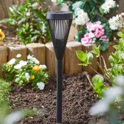 Image of Garden Mile Solar LED Flaming Stake Light Torch Powered Lights with Realistic Flame Effect Waterproof Lamp Stakes for Outdoor Yard Pathway Driveway Porch Patio Lawn