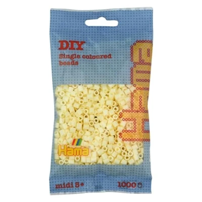 Image of Hama Beads Bag Approx. 1000 Midi Fuse Mosaic Decoration Arts &amp; Craft for Creative Children Ages 5+ Crème