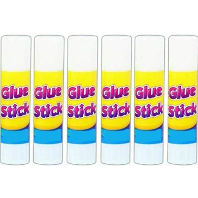 Image of 6 x TWIST UP GLUE STICKS Scrapbook Paper Card Photo Fabric Craft NON TOXIC Kids