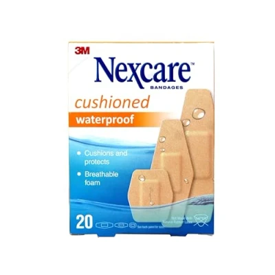 Image of Nexcare Cushioned Waterproof: Assorted / 20 Count (Tan)