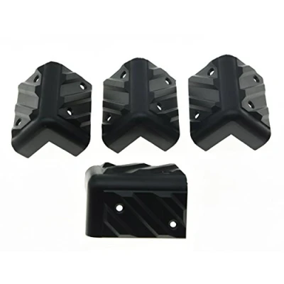 Image of KAISH 4pcs Large Guitar AMP Amplifier Protector Corner PA Speaker Cabinets Corners Black