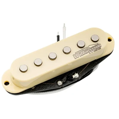 Image of Wilkinson M Series High Output Alnico 5 Strat Single Coil Bridge Pickup for Stratocaster Electric Guitar, Cream