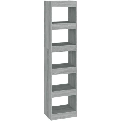 Image of vidaXL Book Cabinet/Room Divider Grey Sonoma 40x30x166 cm