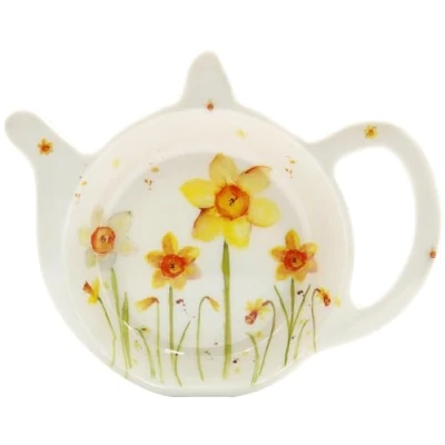 Image of lesser and pavey LP94908 Tea Bag Tidy Daffodils design 1 Pc, Yellow