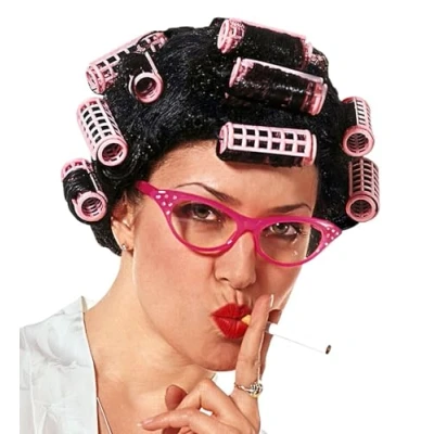 Image of Vanity With Rollers Wig for Hair Accessory Fancy Dress