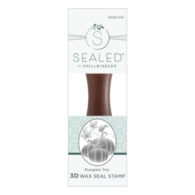 Image of Spellbinders Pumpkin Trio 3D Wax Seal Stamp from The Falling Leaves Collection
