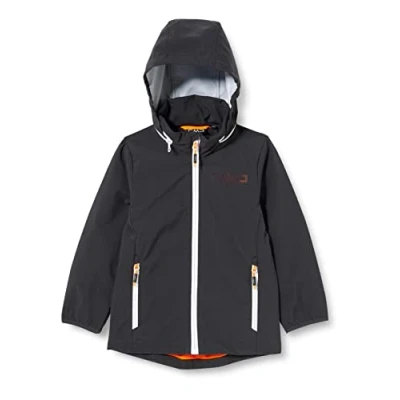 Image of Cmp Boys&#039; Giacca Idrorepellente E Antivento Con Logo Jacket, Anthracite, 104