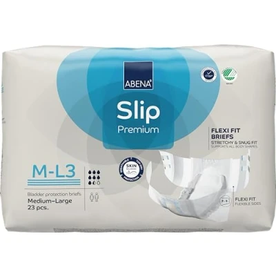 Image of Abena Slip Flexi Fit M L3 Adult Incontinence Pads 1 Pack of 23 3000ml Absorbency Nappies for Moderate to Heavy Men &amp; Women Products