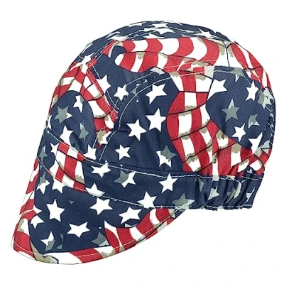 Image of RIVERWELD Welding Cap Pure Cotton Mesh Inside Liner for Welders Match Helmet American Eagle Colour Work Safety Equipment Gear Head Protection