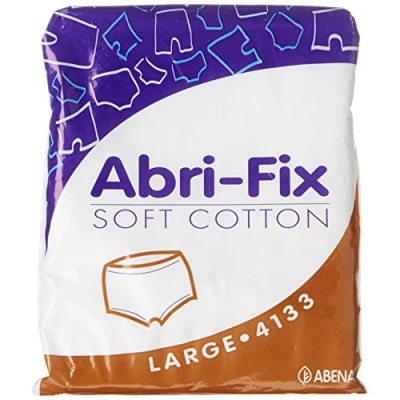 Image of Abena Abri Fix Soft Cotton White L 80 110 cm Protective Briefs