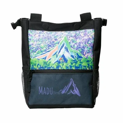Image of Madu Climb Rock Climbing Bouldering Chalk Bucket Large Bag (Purple Art Work)