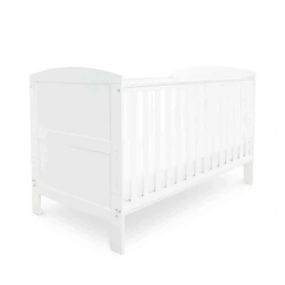 Image of Ickle Bubba Coleby Classic Cot Bed and Fibre Mattress White