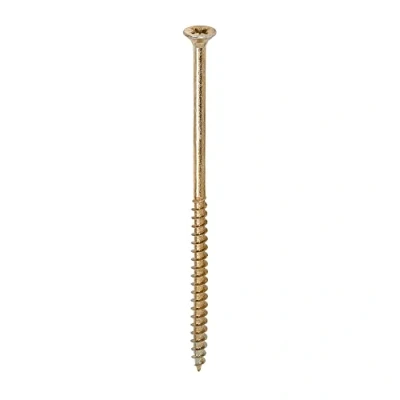Image of TIMCO Solo Chipboard &amp; Woodscrews Gold 6.0 x 150 Box of 100
